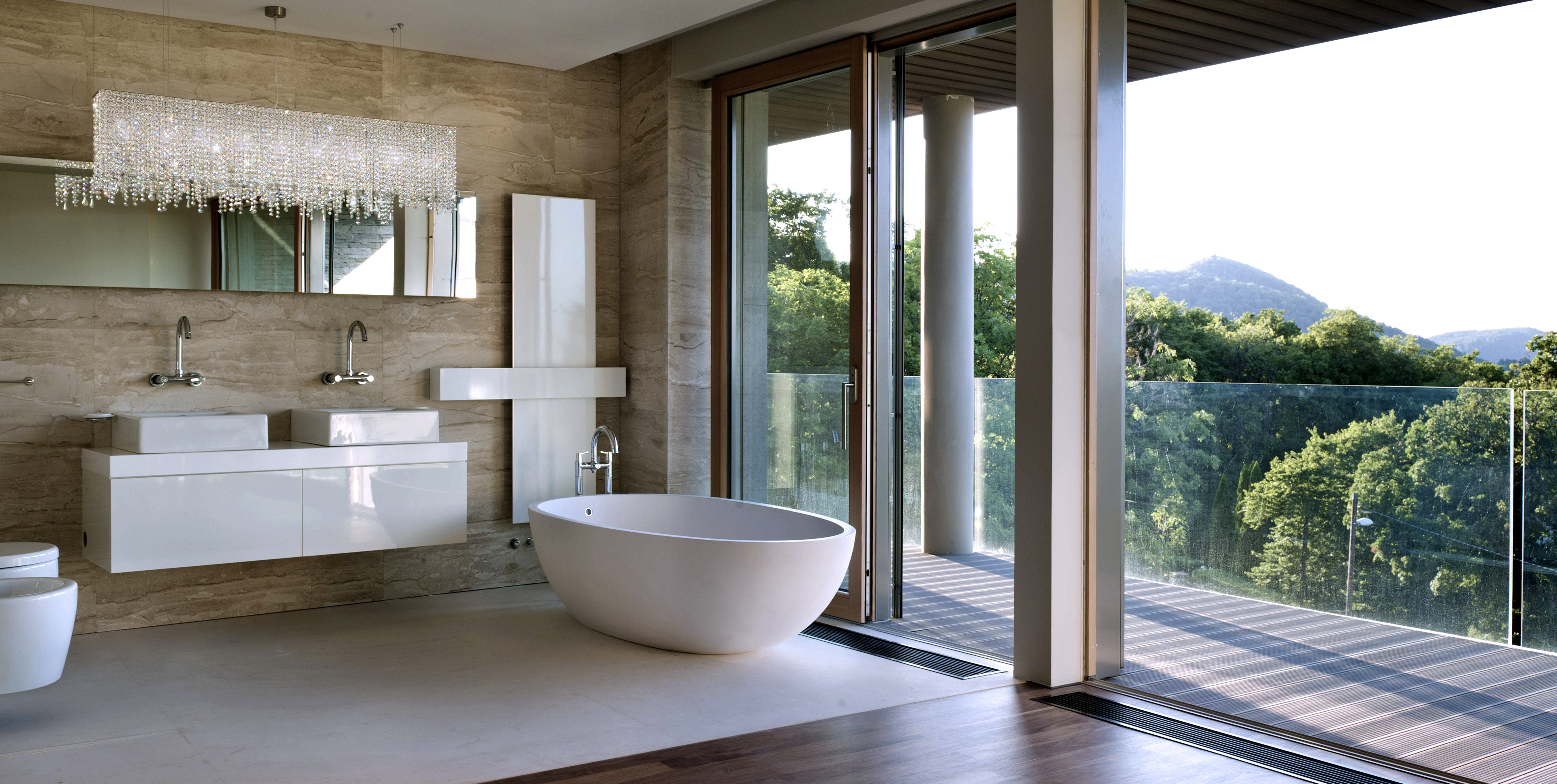 Linea in a bathroom