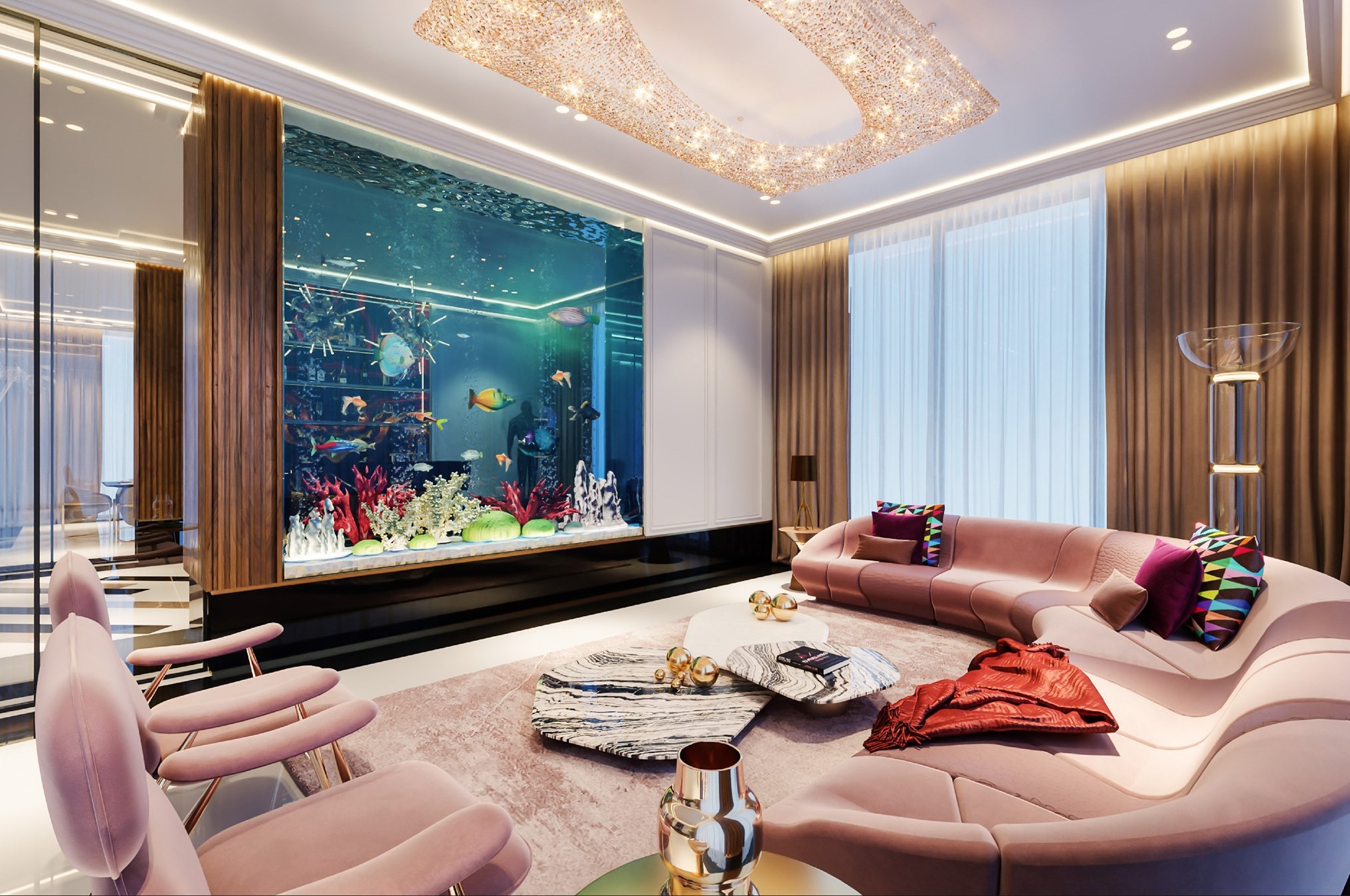 Artikoi in a colourful sitting room
