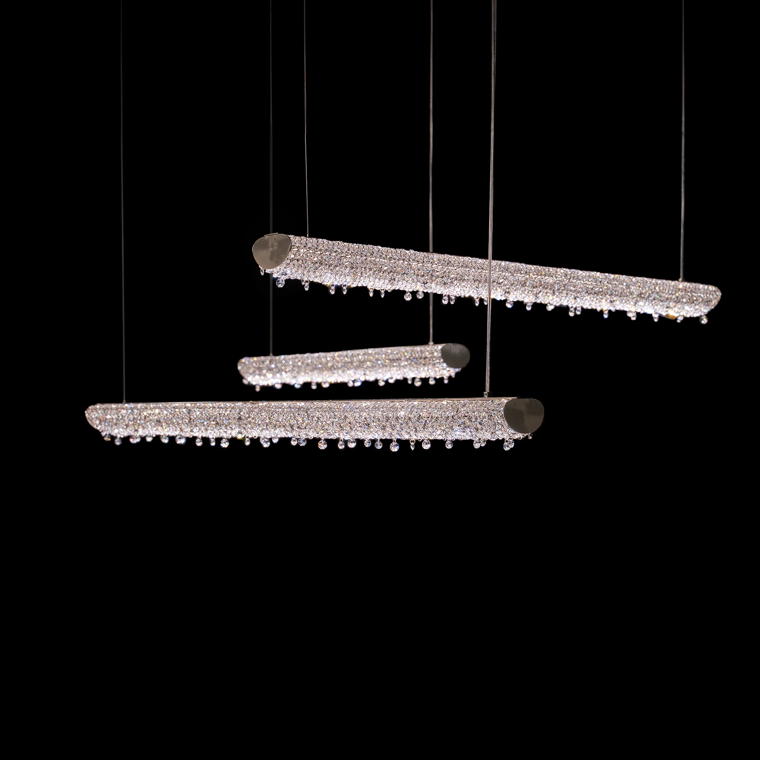 Comet Line 4 comet line manooi luxury handcrafted bohemian crystal chandelier cluster