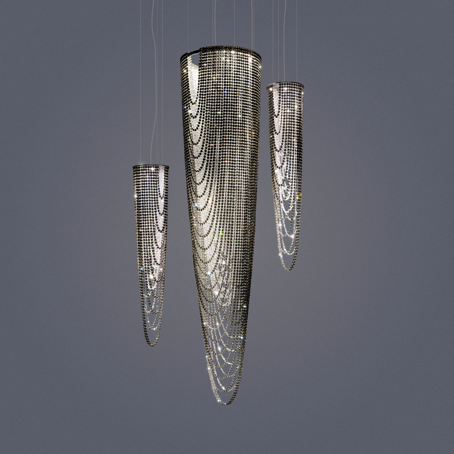 Mirage 1 mirage manooi luxury handcrafted bohemian crystal chandelier cluster