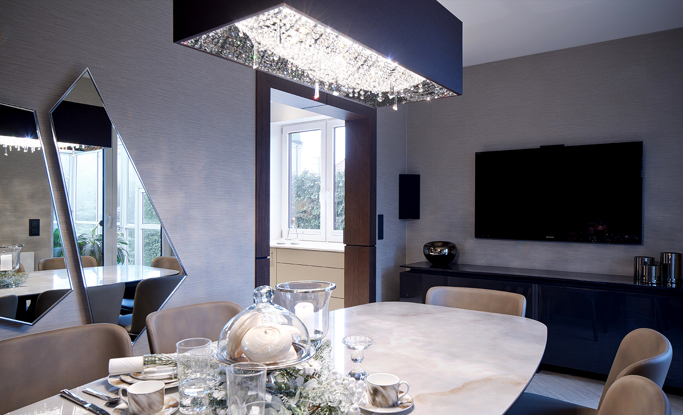Dining under a customized DEEP SKY in Warsaw 1 deep sky warsaw 1