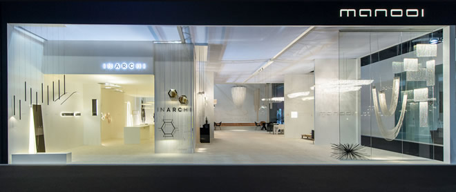 Manooi and Inarchi stands are at Euoluce 2015 in Milan.