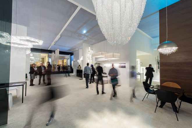 Manooi showcases the newest collection at Euoluce 2015 in Milan.