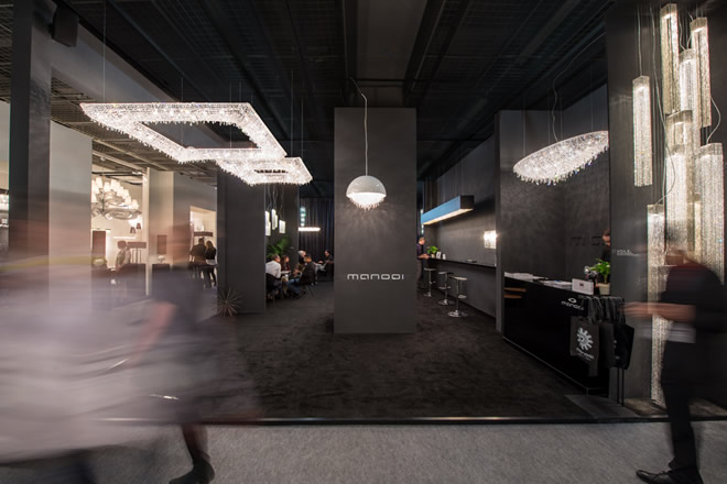 Manooi stand is in Frankfurt at the Light+Building 2016 exhibition.