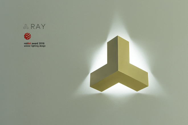 Red Dot Design Award 2016 for Inarchi regarding the Ray lamp.