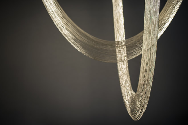 The Voile D handcrafted bespoke high-end chandelier in a cluster.